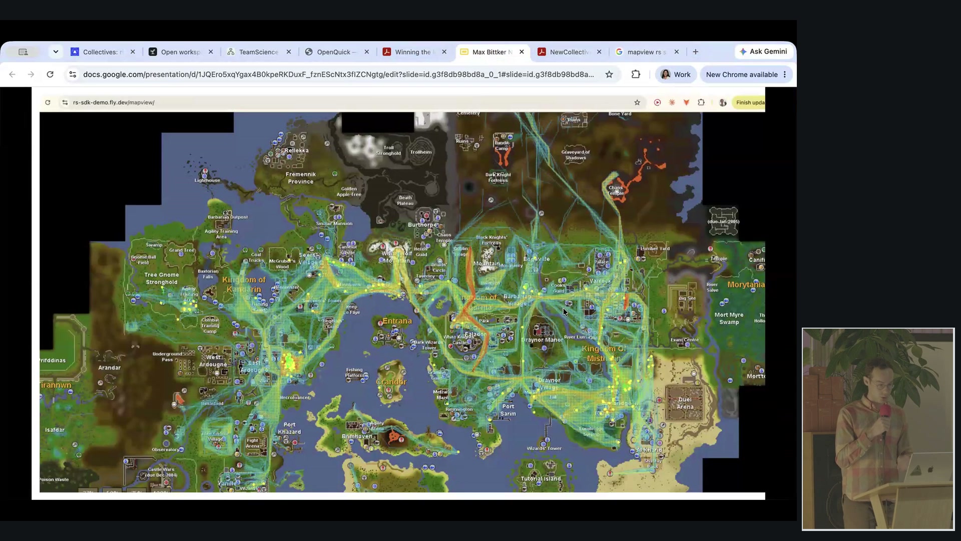 Max Bittker presenting Agent swarm economies inside RuneScape