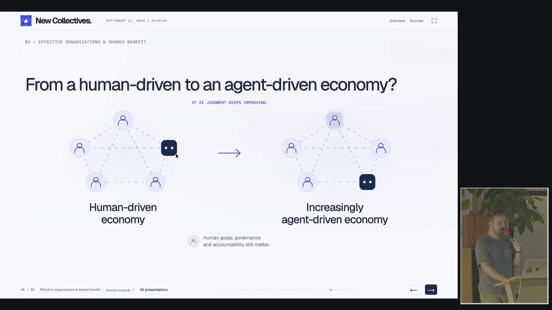 Nicolae Rusan presenting Agent organizations, economies & collective safety